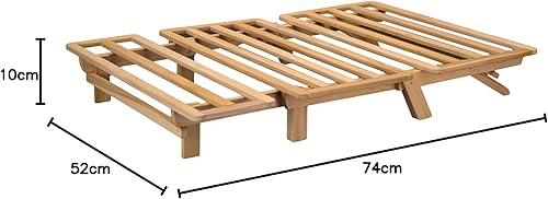 Miniatura 8 de Sofá cama triple - marco únicamente Madera Madera clara