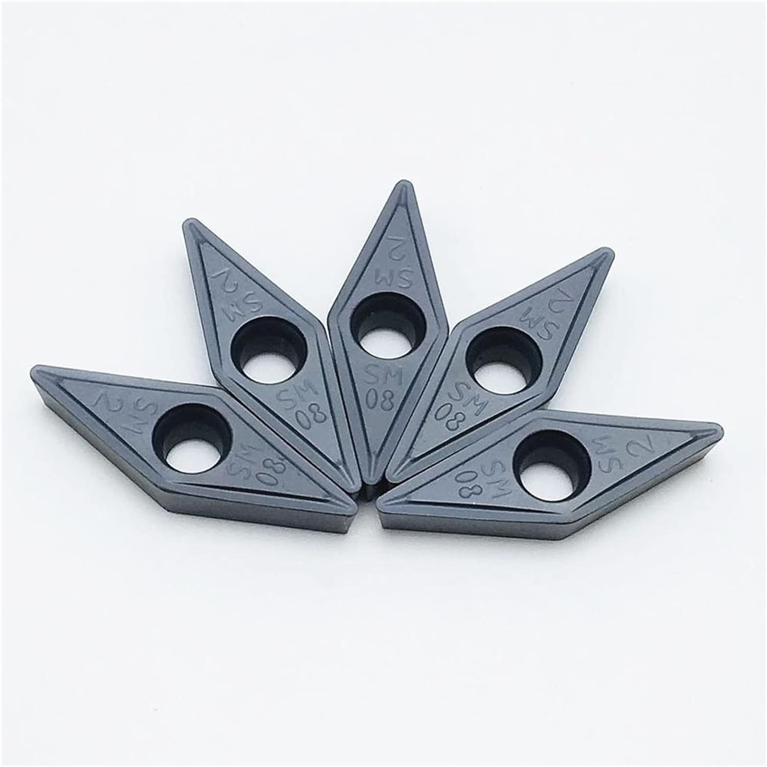 Surface Milling Cutter 10 Pieces Of VCMT160408 SM IC907 Carbide Blade Cutter VCMT 160408 (Angle : VCMT160408 SM IC907, Insert Width(mm) : 10PCS(1box))