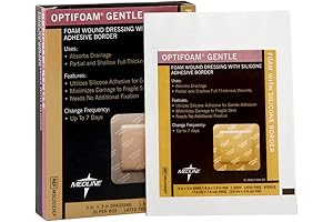 Optifoam Gentle 3x3 Border Adhesive Dressings