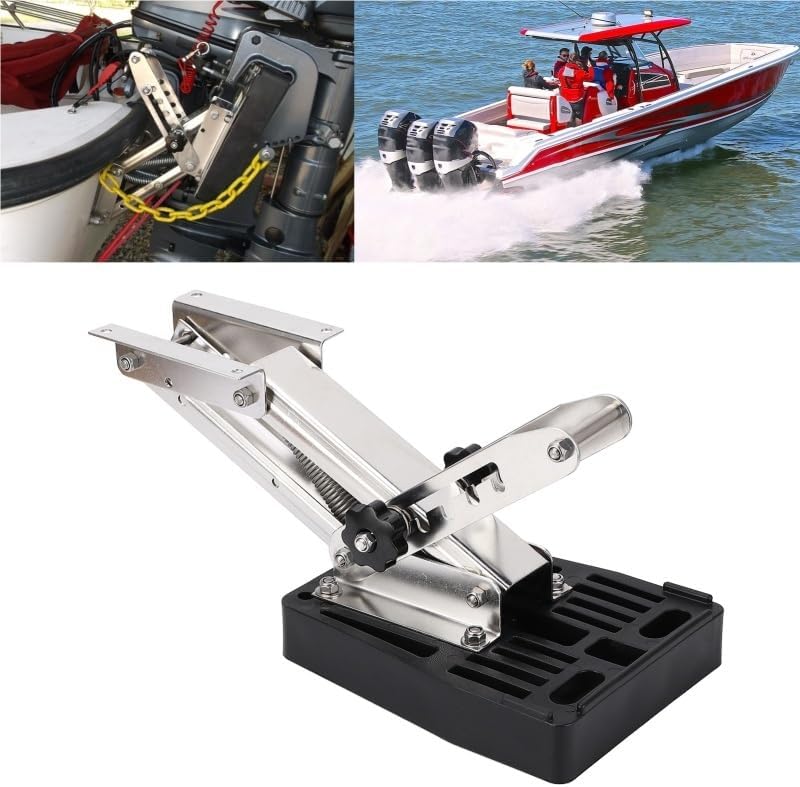 Suitable for Boat Motor Stand Bracket 304 Stainless Steel Marine Accessories load bearing Max 110lbs For 2‑Stroke Outboard Engine