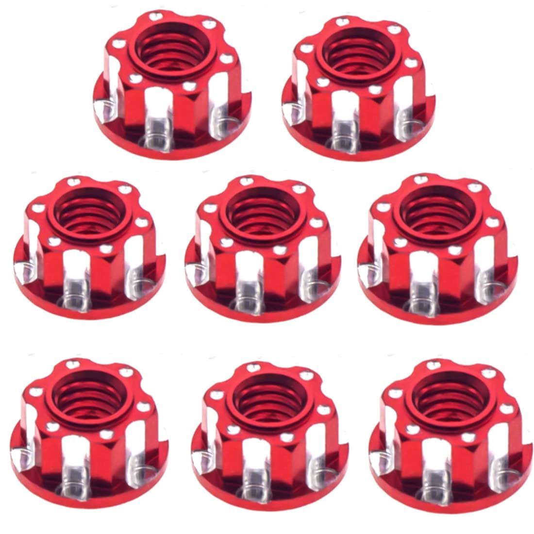 Team Associated 1/14 Wheel Hexes Blue Aluminum, ASC21562