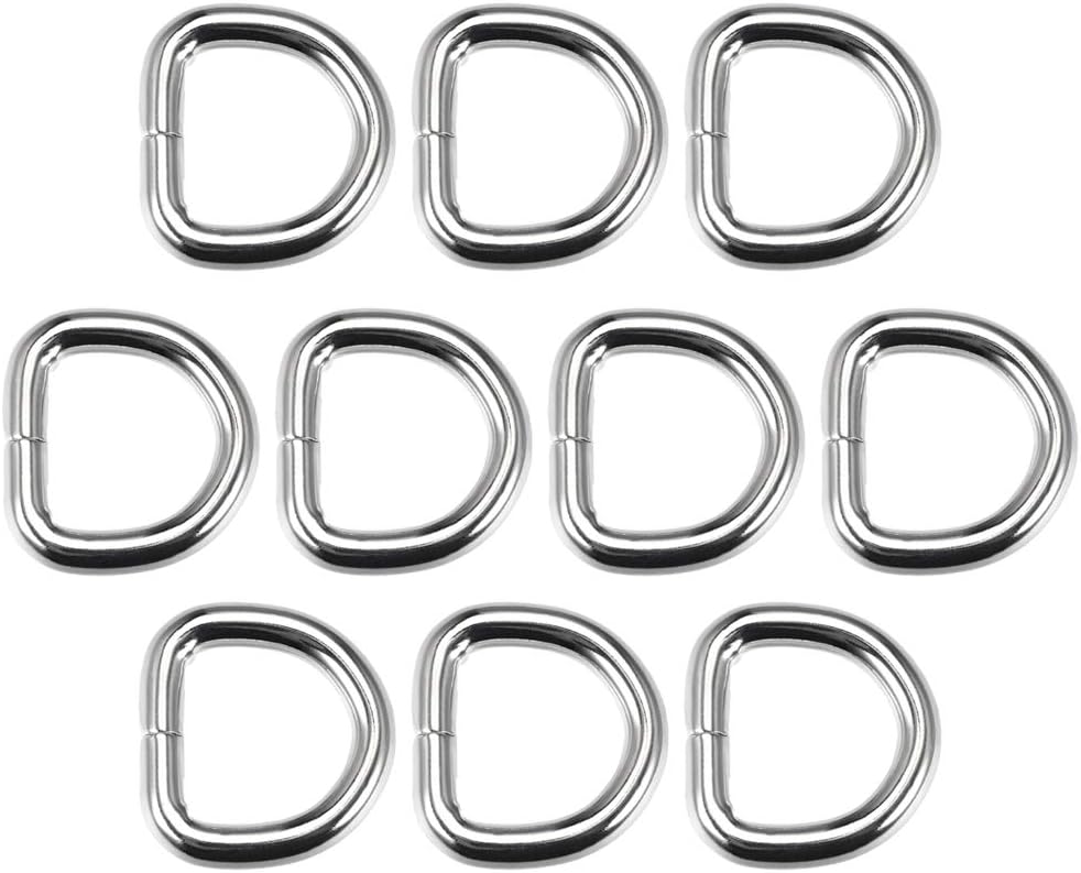 Amazon.com: uxcell 10pcs Metal D Ring 0.63