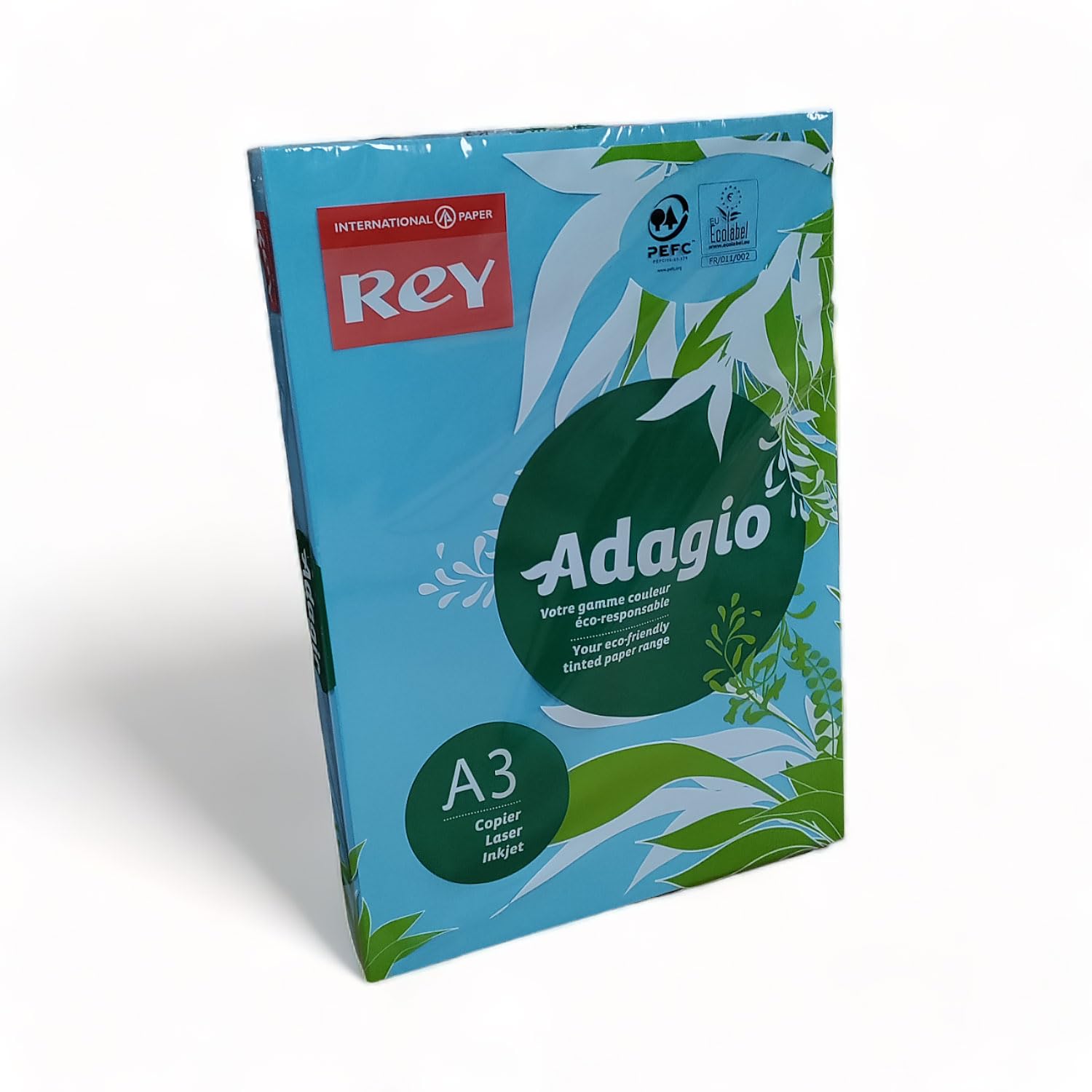 Rey Adagio A3 160gsm (250 Sheets) DEEP Blue Paper - for Laser, Copiers and Inkjet Printers - 1 Ream