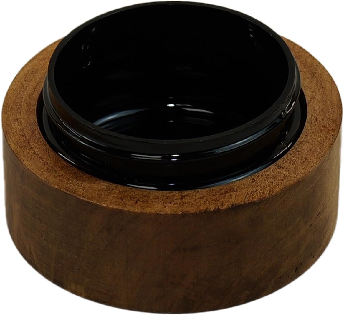 Native American Carved Wood Round Keepsake Urn Box
