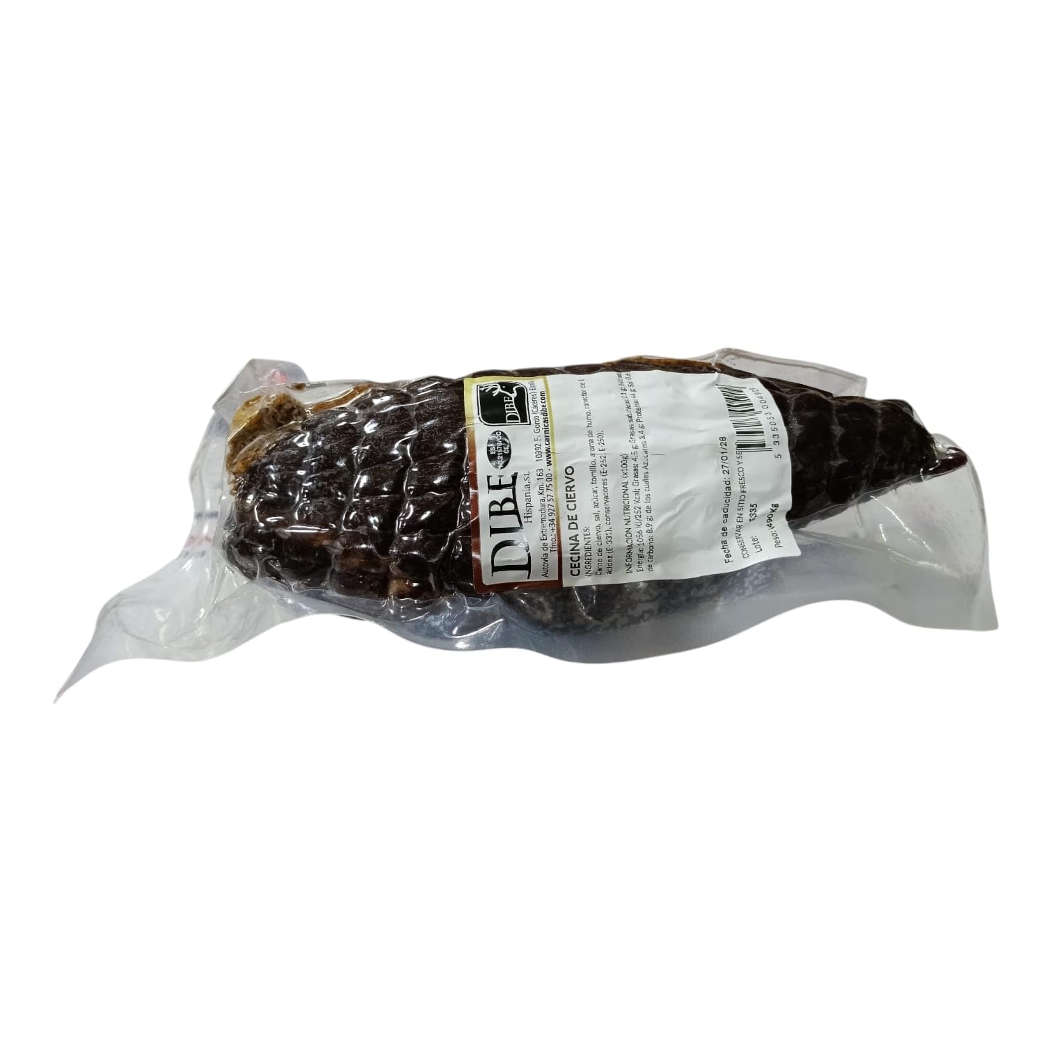 Cecina de Ciervo 400g Aprox | Embutido de Caza Gourmet Curado | Carne de Venado de Piezas Nobles | Alto en Proteína | Producto Artesanal Premium