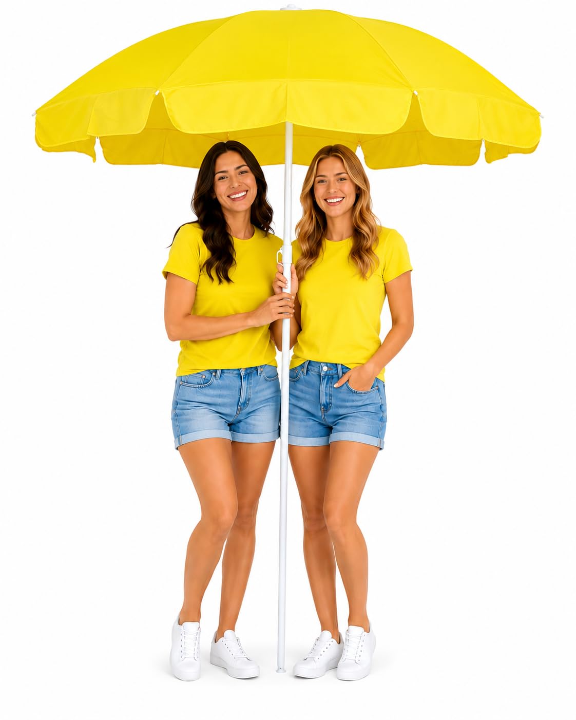 42inch/7ft Garden Umbrella Without Stand Outdoor Big Size Heavy Duty Garden Umbrella For Hotels Beach Shops And Restaurent (40, YELLOW)-image-34