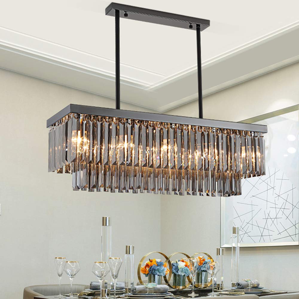 Plafonnier salon cristal pour remplacer un éclairage terne et sans charme