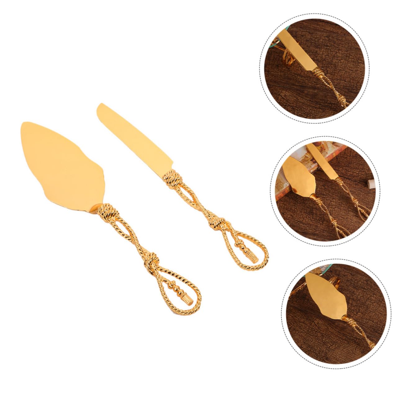 Spatule à Gâteau Mousse Coupe-dessert en Alliage de Zinc, 1 Set