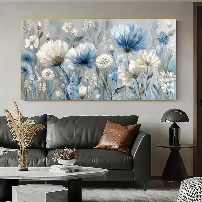 Art mural moderne sur toile peinture abstraite 90x180cm