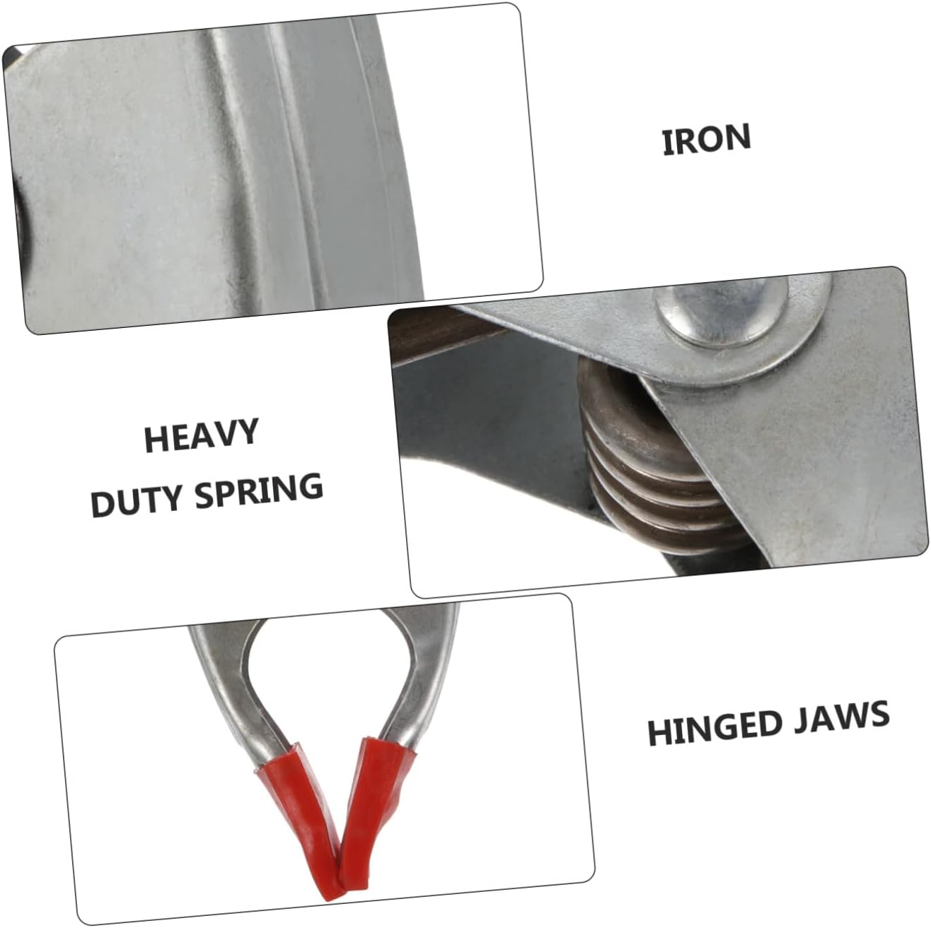 INOOMP 10pcs A-shaped Woodworking Spring Clamps Iron Quick-release Carpentry Clips Heavy-duty 6-inch for Woodwork and Stone Fixing