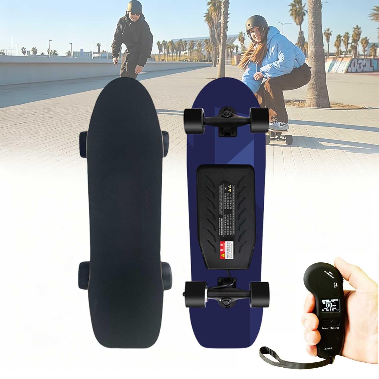 aallwwsso Electric Skateboard With Remote, Electric Longboard Skateboard For Adults & Teens, Single/Dual Motor Skateboard, 24/45 Km/H Top Speed, 4 Speed Modes, All-Terrain Longboard dualdrive-D