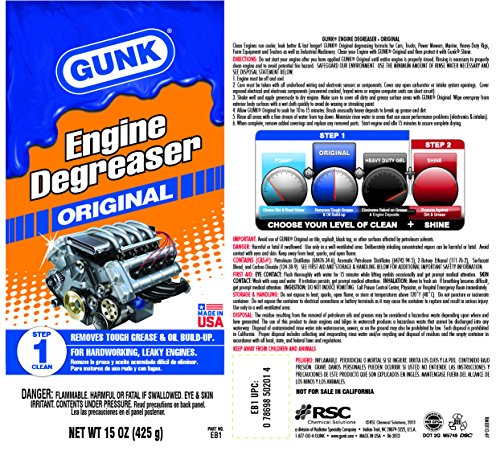 Gunk EB1-12PK Original Engine Brite' Engine Degreaser thumb #1