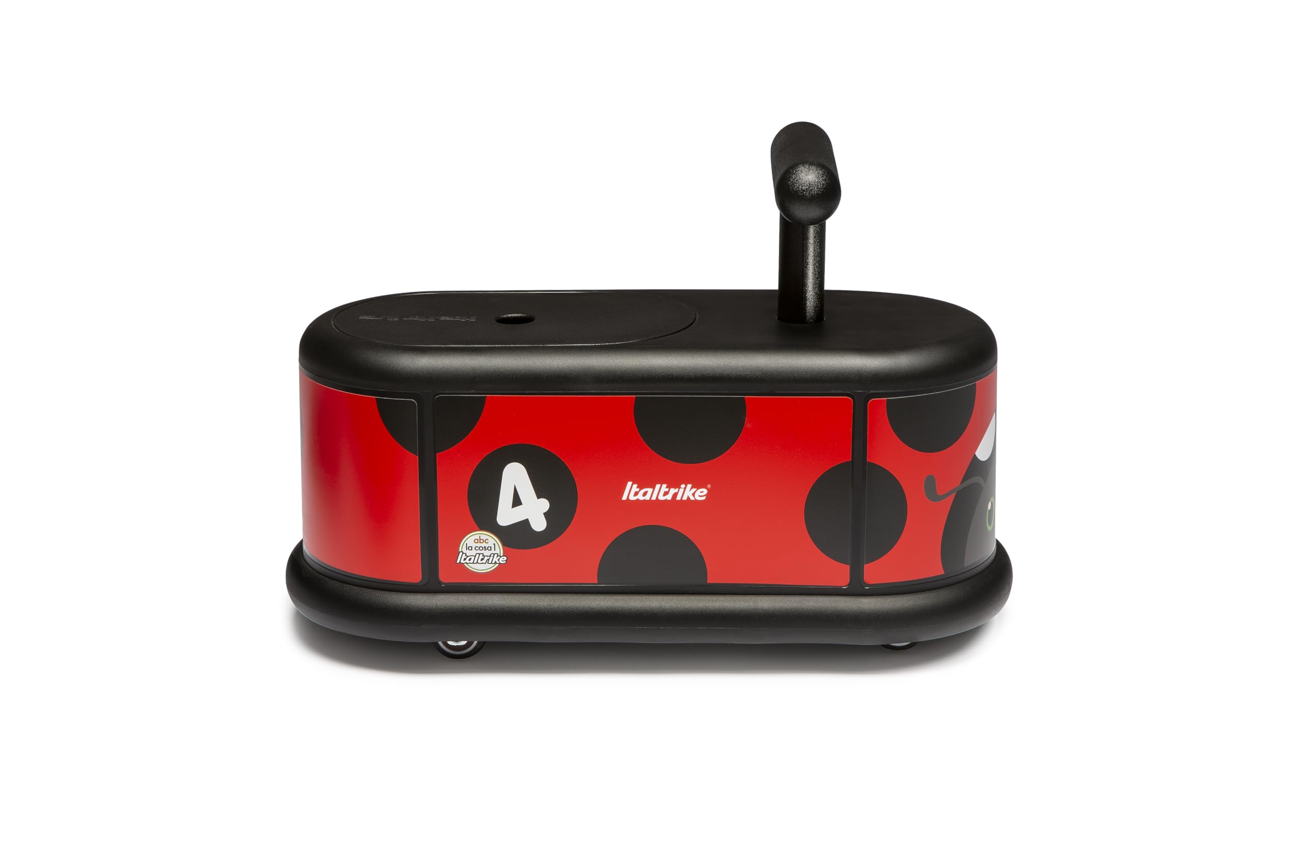 Italtrike La Cosa Ride On Toy for Toddlers & Kids, Indoor & Outdoor Use, Safe Design, Sturdy 360-Degree Child-Safe Wheels, Features Storage Compartment, 1-6 Years, Made in Italy (Lady Bug)