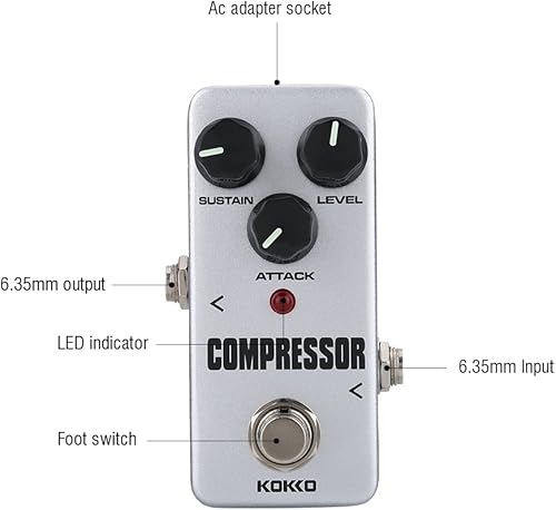 Miniatura 4 de Regalo de abril Wandisy FCP2 Compresor SustainerPedal para EleAccessories