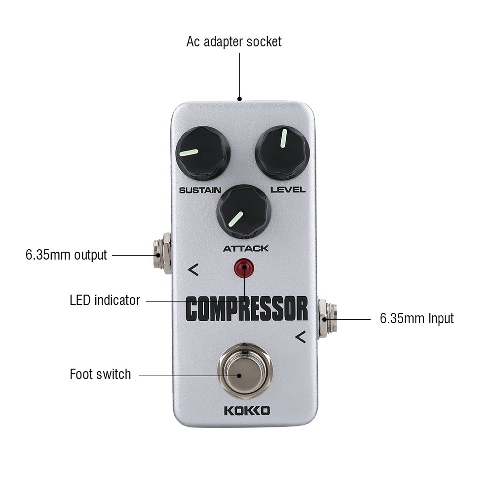 KOKKO FCP2 Compressor Sustainer Mini Effect Pedal per accessori per chitarra elettrica