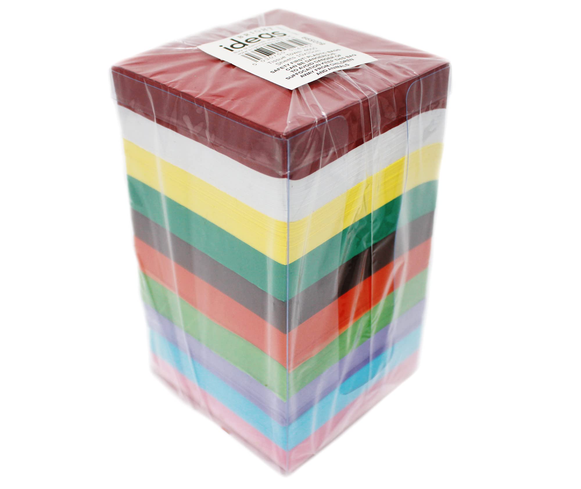 Bright Ideas Tissue Paper Square Tower, 10 Assorted Colours, Bumper 4600 Sheets - Image 4