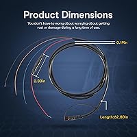 Vista 8 de Cable de alimentación/datos actualizado 010-12199-04 compatible con Garmin EchoMAP y Striker Series Fishfinder, cable de alimentación de 6 pies