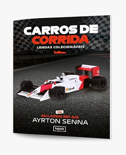LUPPA McLaren MP4/4 1988, Ayrton Senna, Fórmula 1/Carro Metálico Diecast/Carro em Escala e Série Col