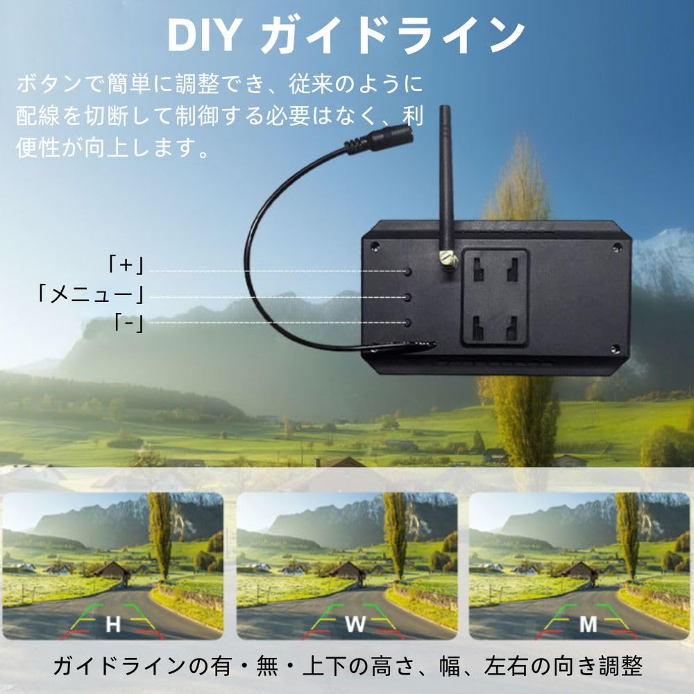 Amazon.co.jp: OBEST 5インチバックモニター ソーラー ワイヤレス