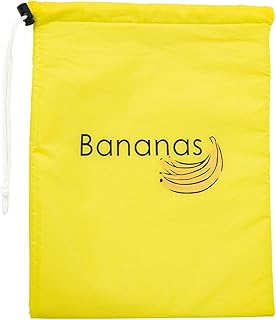 果物と野菜の保存袋 巾着バナナ保存袋 バナナ保存袋 鮮度保持袋 アル 多機能農産物バッグ ミ内張り 28x35cm 野菜鮮度保持 繰り返し洗浄可能 エコ素材 冷蔵庫整理 食品ロス削減 キッチン必須 多用途対応