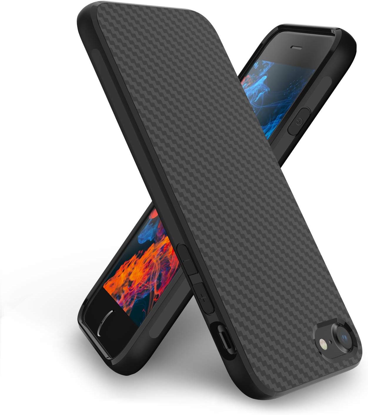 Syncwire iPhone 8 Case/iPhone 7 Case/iPhone SE 2020 Case, Ultra-Thin Soft iPhone 7/8 Phone Case with Carbon Fiber Texture Design, Drop-Protection Fully Protective Cover Case for iPhone 7/8/SE 2020
