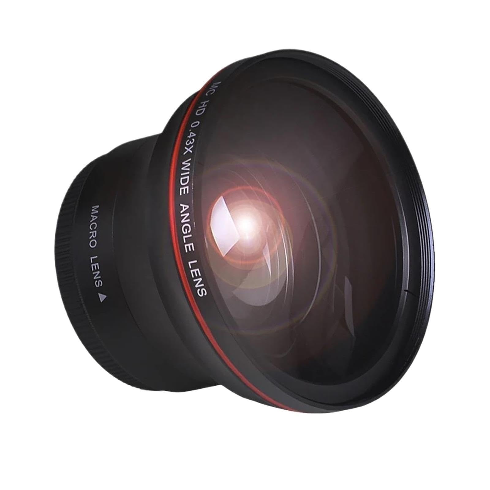 Obiettivo grandangolare HD 52MM 0.43x, compatibile con Nikon, D7100 D7000