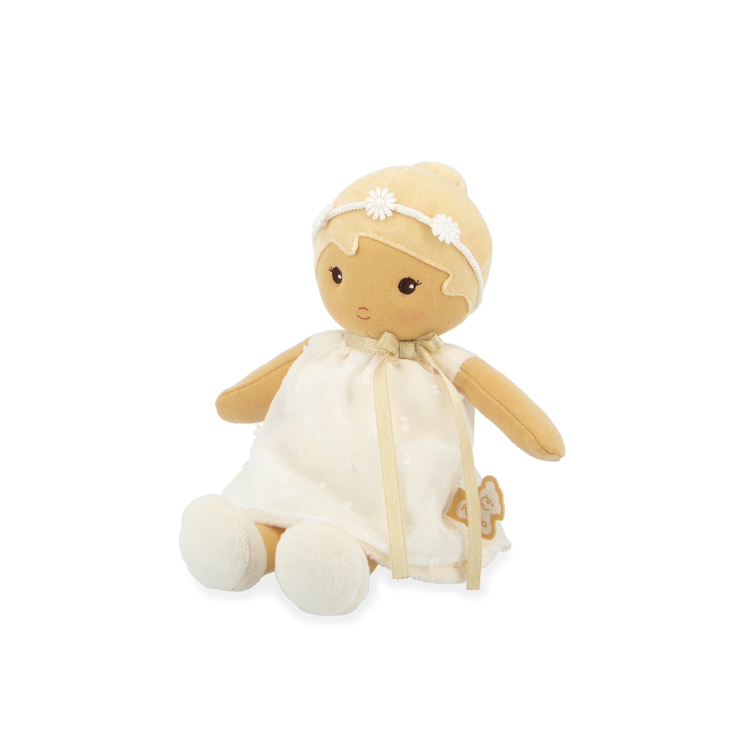 Kaloo - Tendresse - La mia prima bambola di stoffa Daphné - Bambola di pezza 25 cm - Abito in organza a pois - Graziosa confezione regalo - Nastro personalizzabile - Fin dalla nascita, K200021 - 3