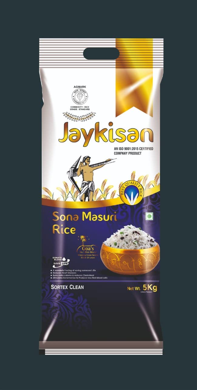 PANCHAMRUTHA DELUXE Jay Kisan Sona Masuri Steamed Rice,12 Months Old (5 Kg) (B0B5DZRML5) Amazon Price History, Amazon Price Tracker