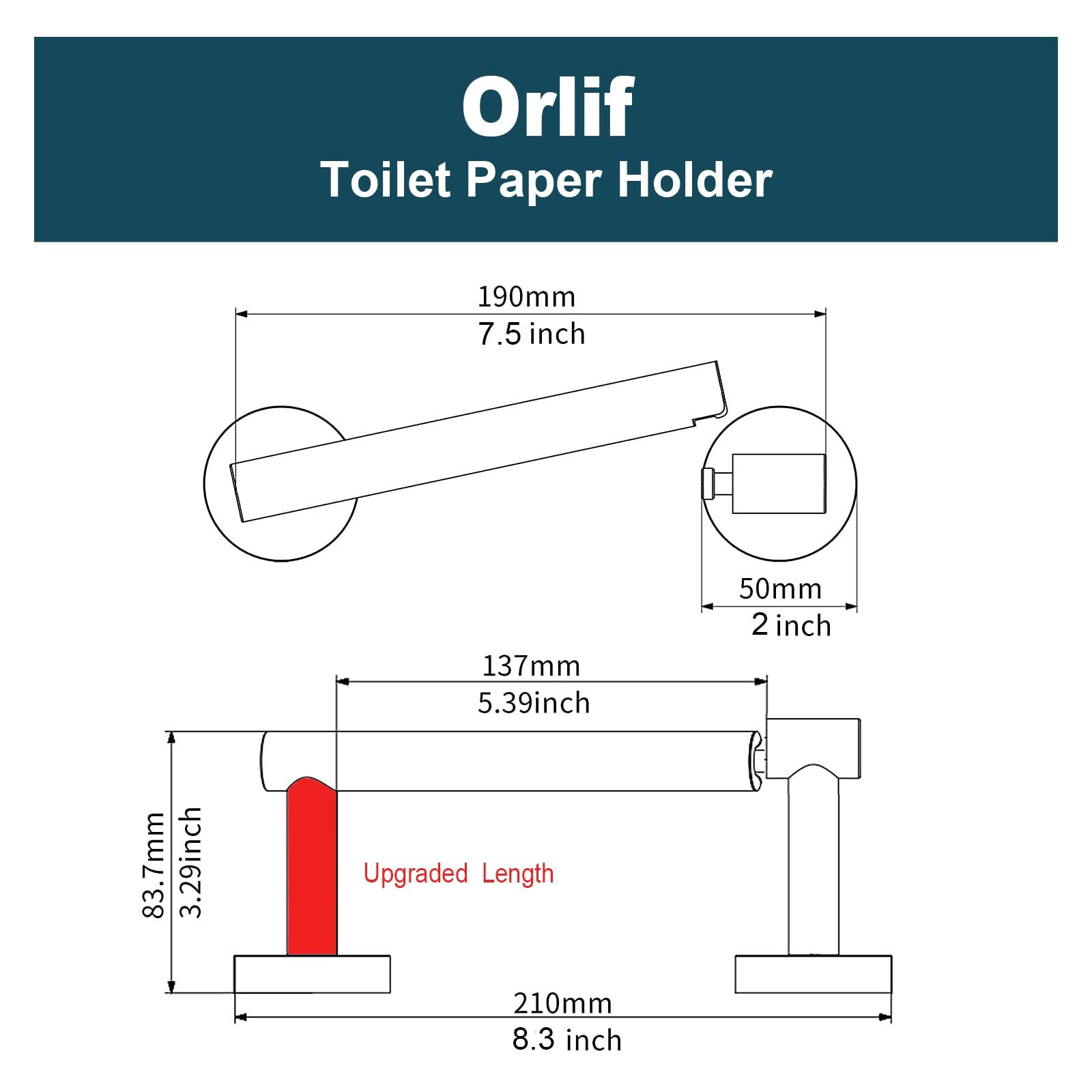 Chrome Toilet Paper Holder - SUS304 Stainless Steel Double Post Pivoting Toilet Tissue Holder for Bathroom — Amazon image 6