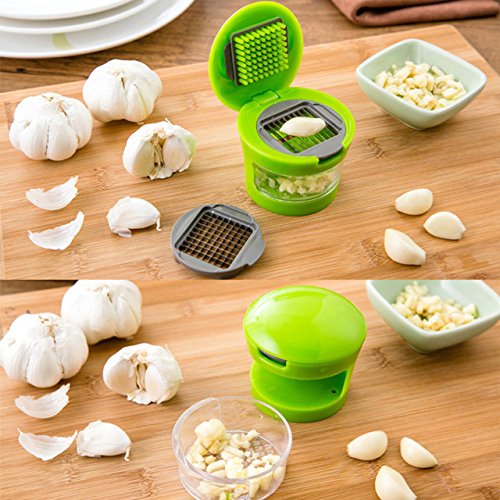 Multi Functional 1 pcs Garlic Chopper Plastic +Stainless Steel Garlic