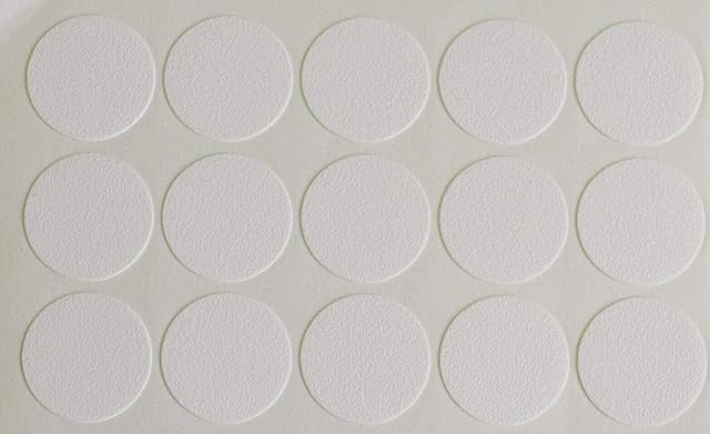 15 X 18MM SELF Adhesive CAM Screw Hole Cover Cap White Furniture Cabinet Bookcase