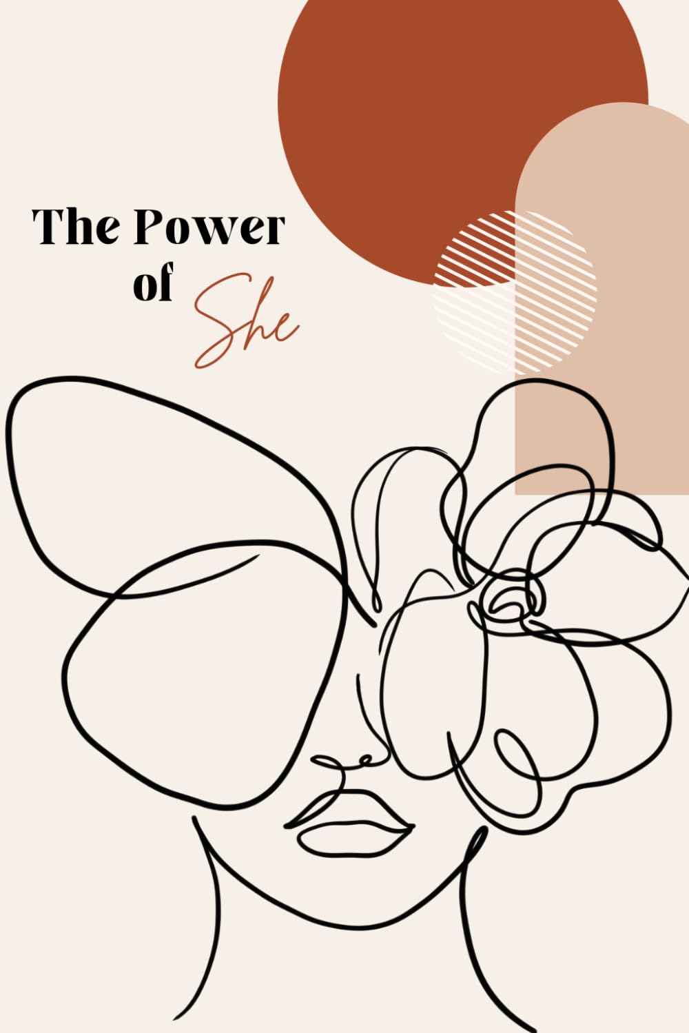 The Power of She: Inspirational journal for women, college-ruled feminine notebook, self-growth, 6x9 inches, women’s goal tracker, personal reflection, 160 pages.