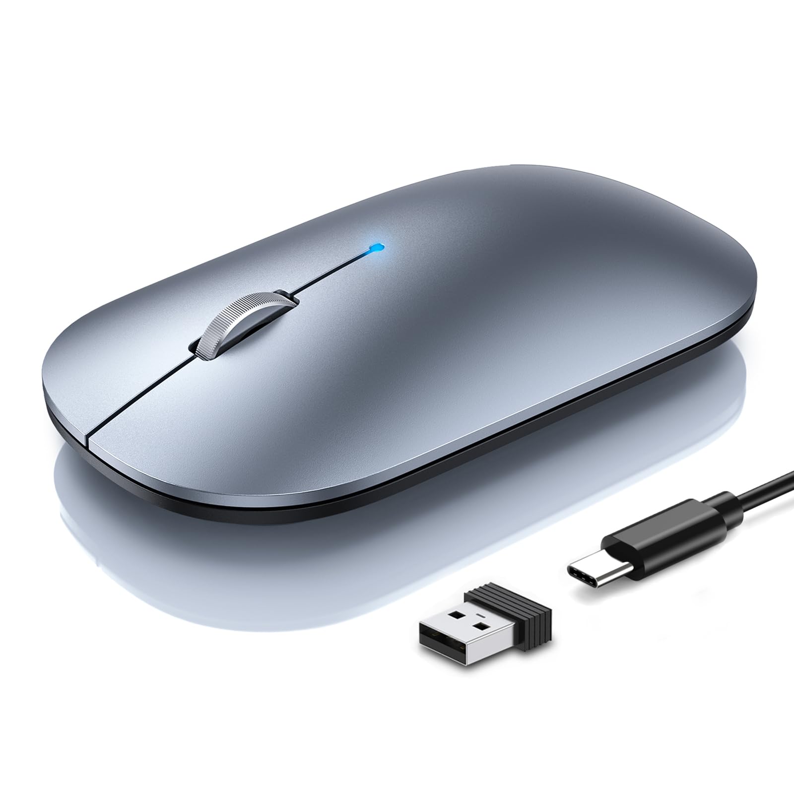 Photo 1 of TECKNET Bluetooth Mouse - Silver