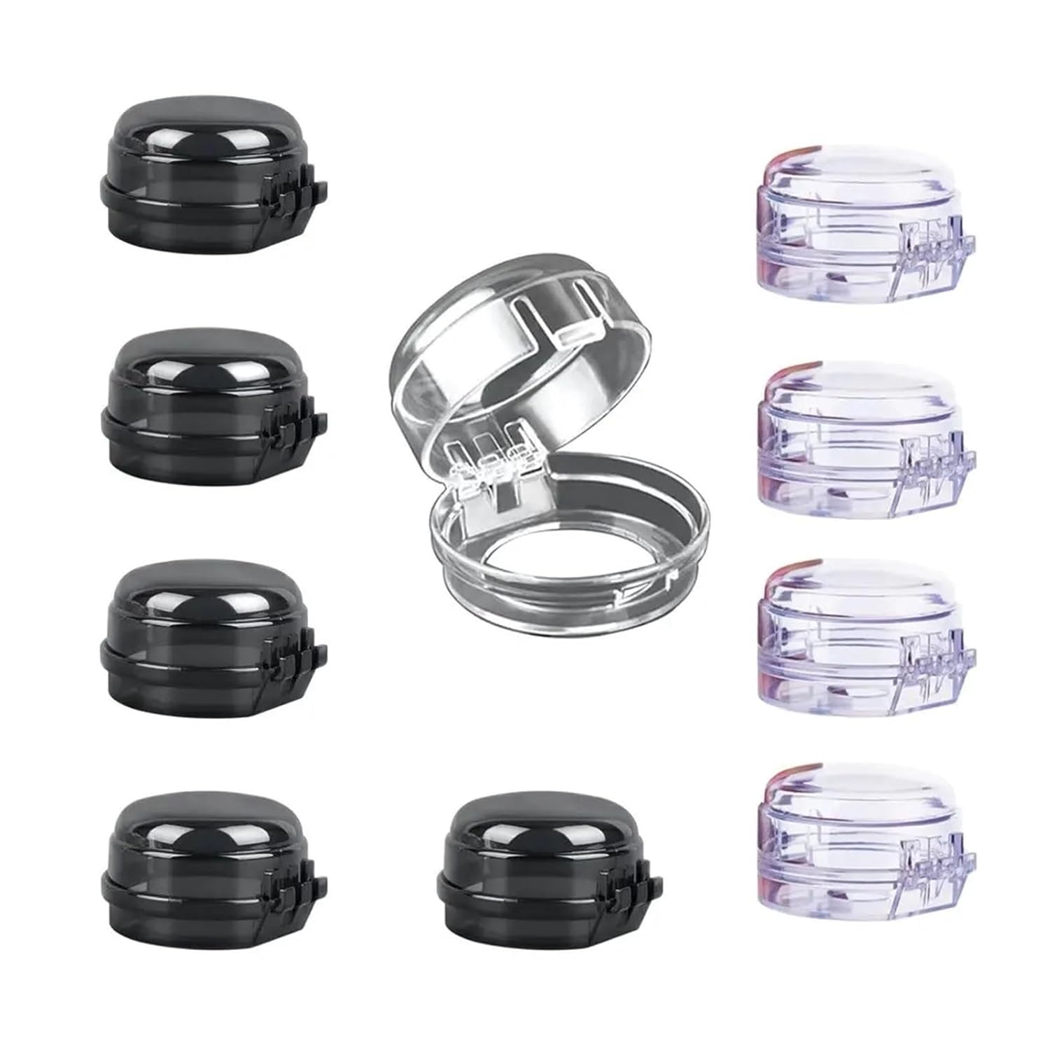 Gas Range Switch Protection Cover Safety Stove Knob Protector for Child Switch Kitchen Children Proof(Transparent)