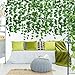 Auihiay 93 FT 12 Strands Artificial Ivy Leaf Plants Vine Garland and 24 Pieces Artificial Palm Leaves for Home Wall Garden Baby Shower Wedding Home Party Decor