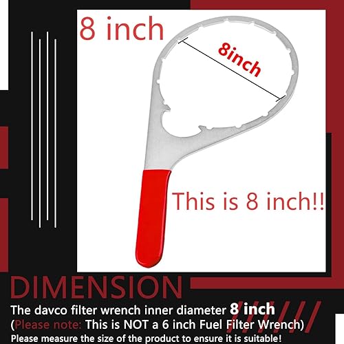Miniatura 8 de AFEISOL Llave de filtro de combustible con tapa de ventilación de 8 pulgadas 482 483 782 para modelos 482 483 782 compatibles con motores Cummins y