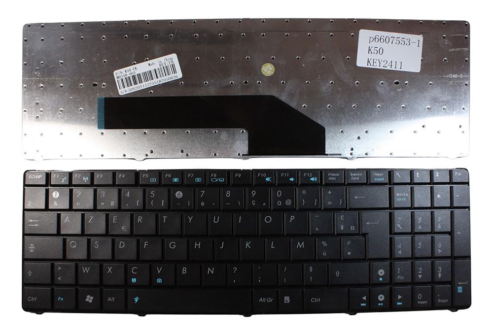Clavier de remplacement ASUS K50I-RBBGR05 noir pour PC portable - 2
