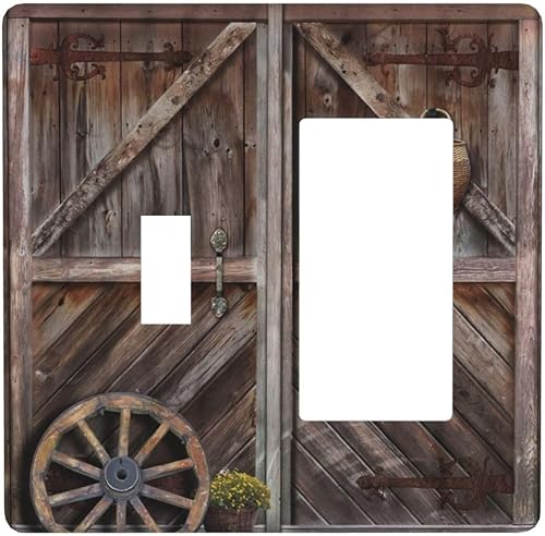 Miniatura 84 de Cubiertas Decorativas para Interruptor de Luz de Palanca Triple Retro Rojo Pulpo Monstruo Ola Marina Azul de 3 Segmentos Cubiertas de Placa de Pared