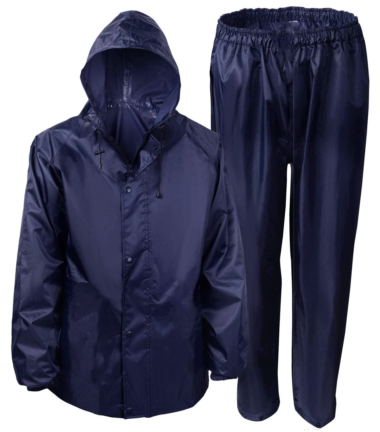 infispace Men's Polyester Raincoat Suit with Adjustable Cap, Pockets & Cover-picture-21