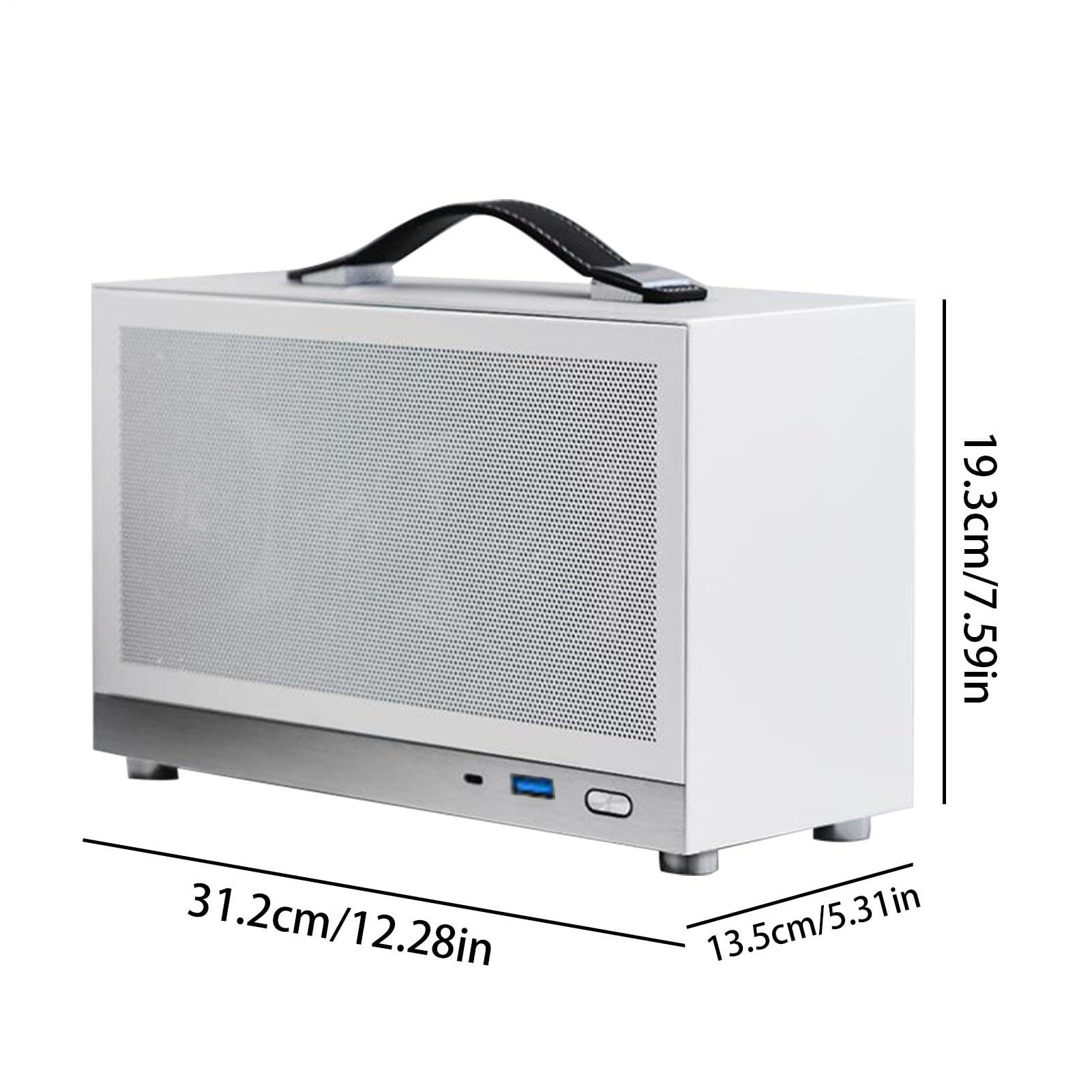 desktop - Computer portatile Host, Ultra Mini | Alloggiamento ITX | compatto con design moderno, pratico accessorio per computer per impiegati, utenti singoli