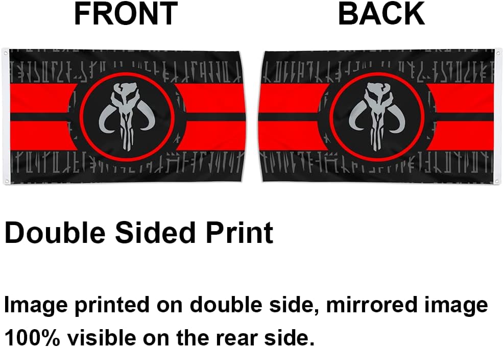 Mandalorian flag banner 3x5ft (Text) - Image 4