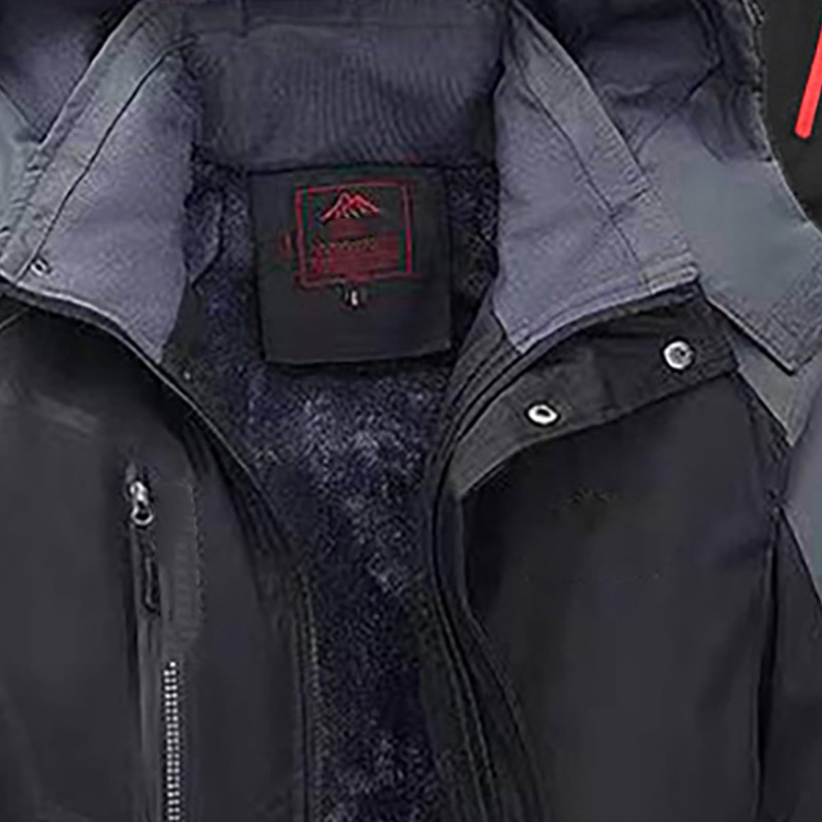 Conjunto de esquí para hombre chaqueta y pantalón – Traje de esquí para hombre, juego de 2 piezas, cortavientos para hombre, cremallera transpirable, chaqueta de exterior, ligera, plegable, chaqueta