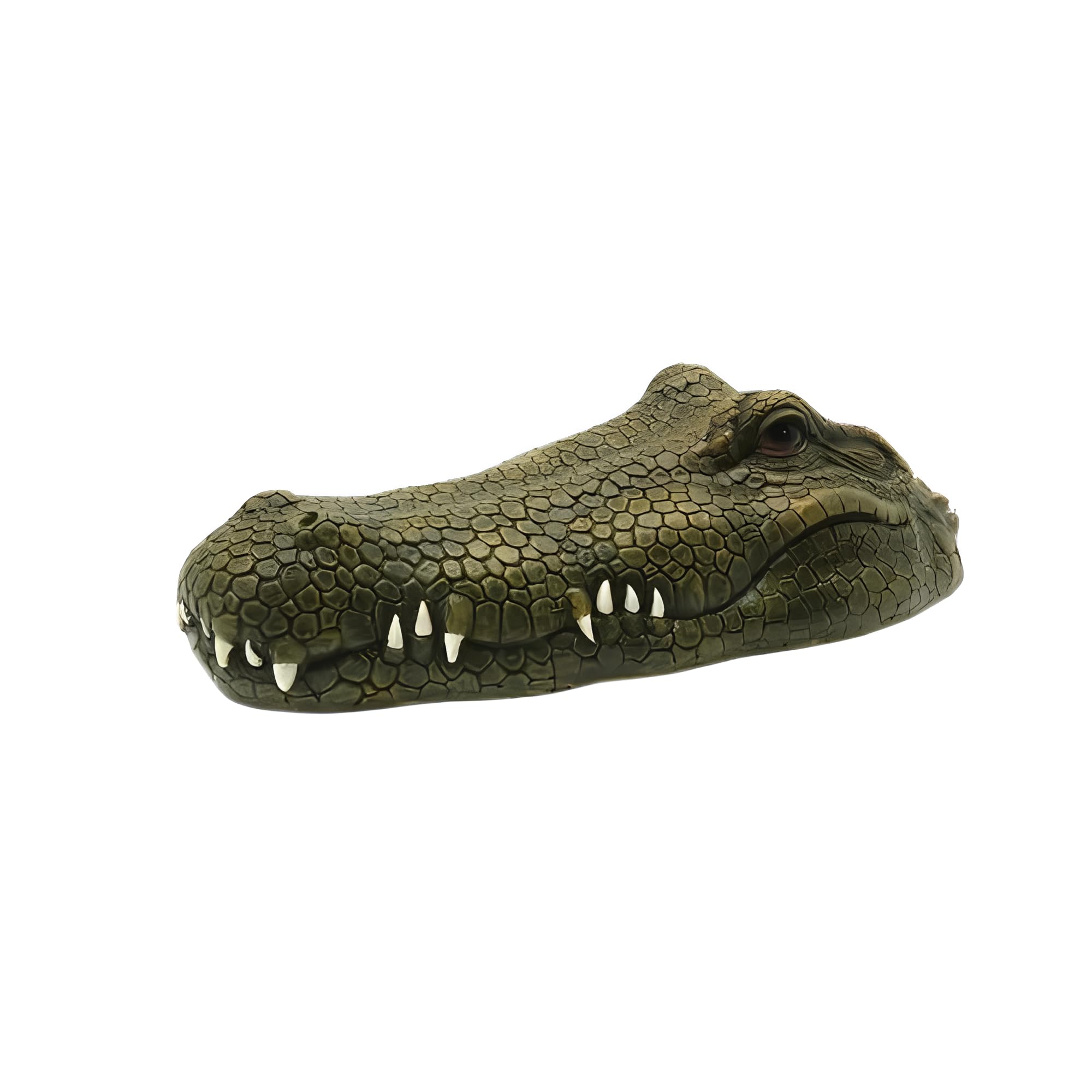 Remote Control Crocodile Head Boat, Realistic Floating Crocodile Head Toy for Lakes and Ponds