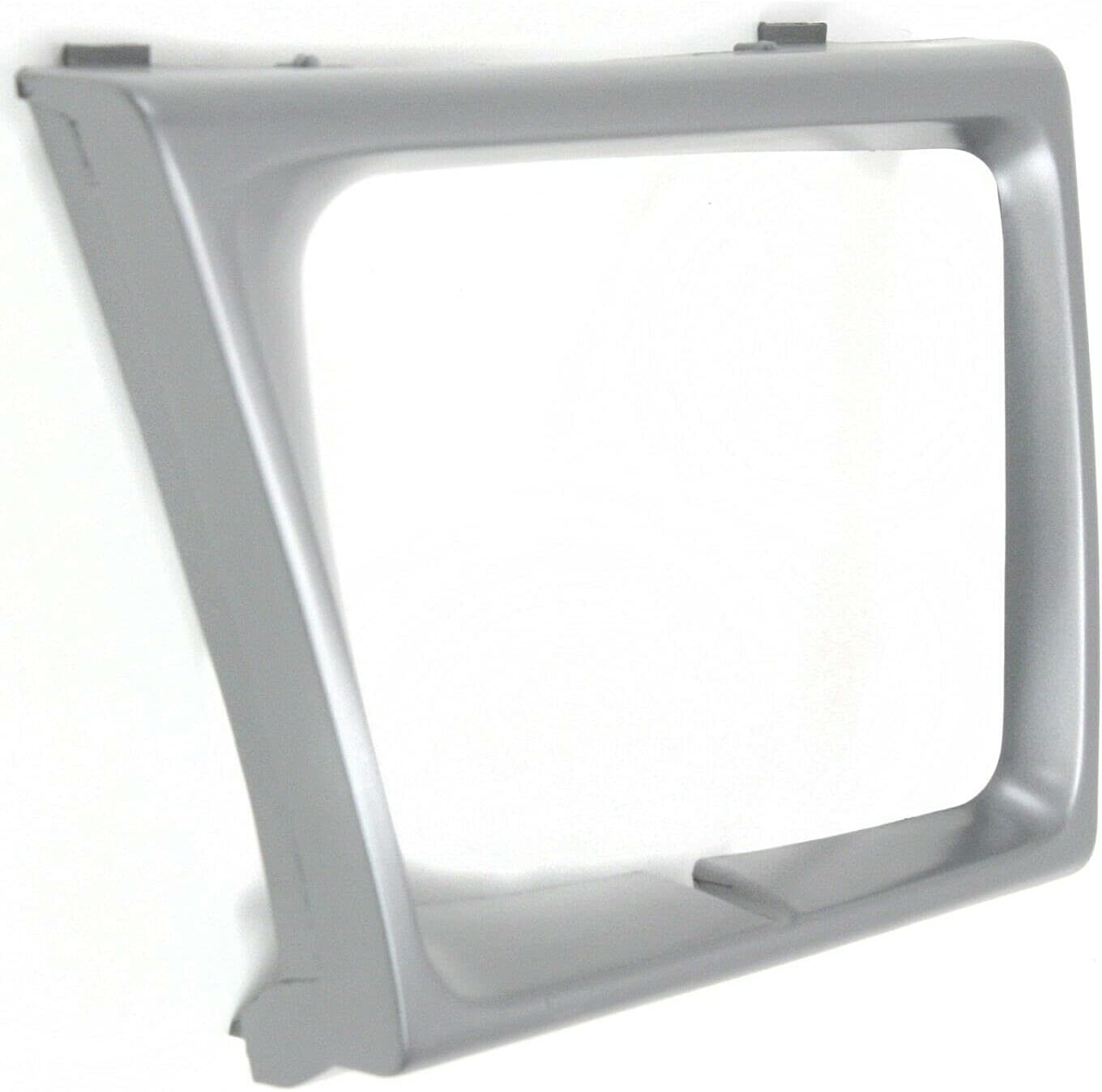 DAT AUTO PARTS Front Right Passenger Headlight Door Bezel Cover Grille Insert Trim Replacement for 1997-2002 Ford Econoline Van For Sealed Beam Lamps Silver Textured Plastic FO2513158 F7UZ13052AAA
