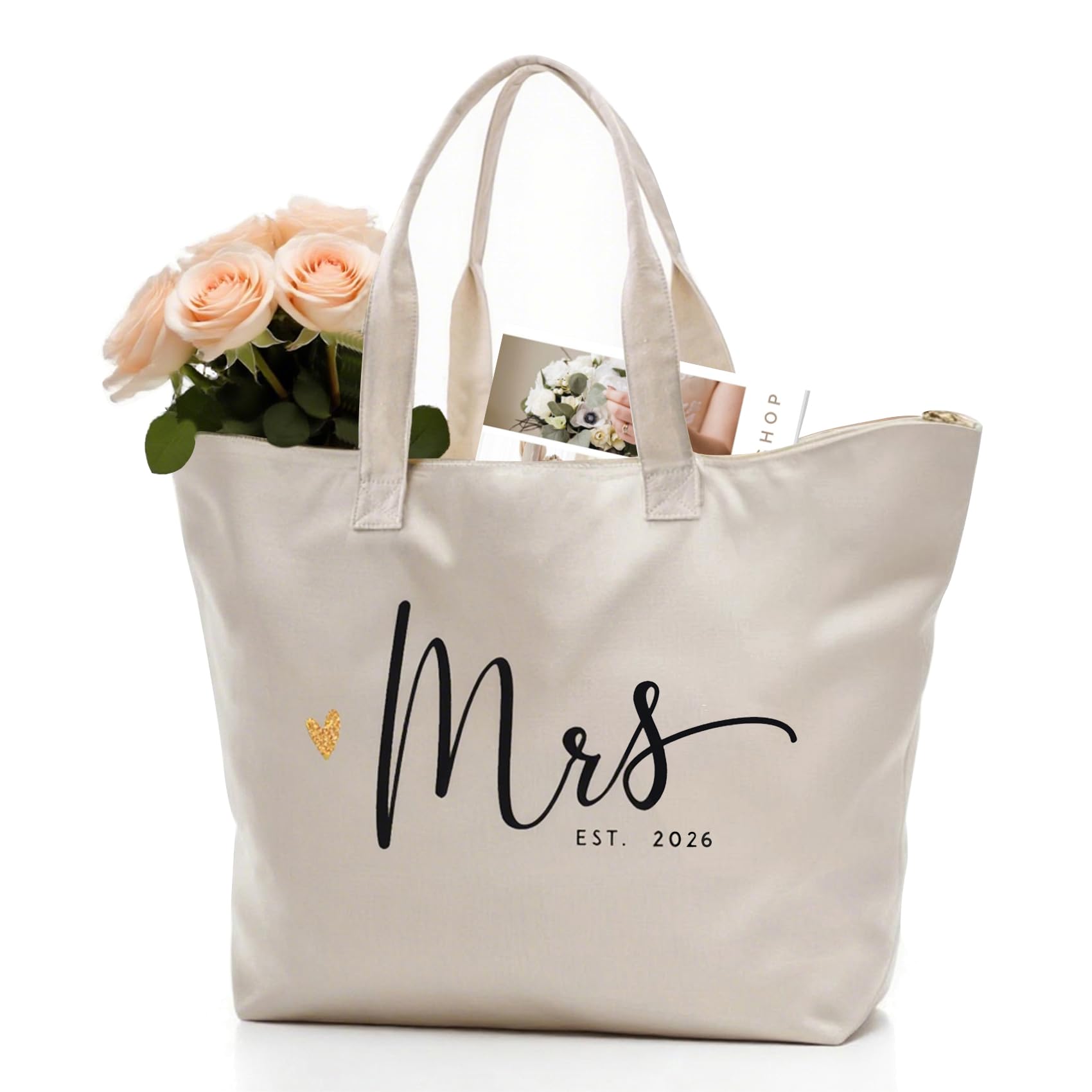 Amazon.com: CARAKNOTS Mrs. Bag 2026 Future Mrs Bride Gifts  display picture 3