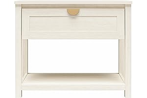 Mr. Kate Primrose Extra Wide 1-Drawer Nightstand with Broad Open Shelf