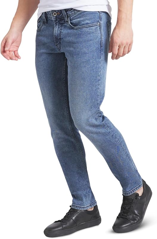jeans vintage resistentes a la intemperie para hombre Slim Fit - Pantalones de mezclilla elásticos súper suaves | Jean de pierna recta para hombre con elasticidad total