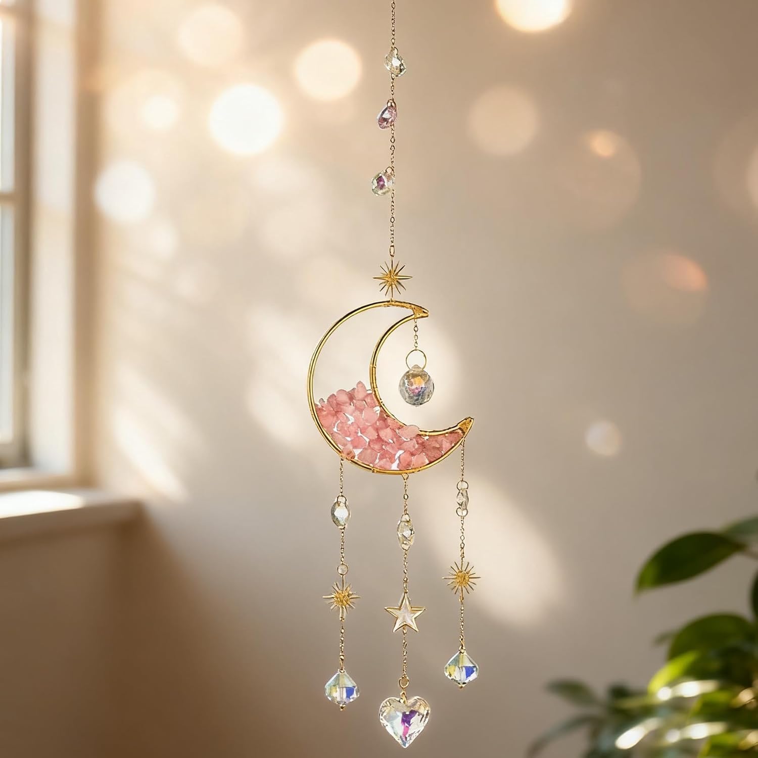Hanging Crystal Suncatchers, Garden Suncatchers, Crystal Decoration for Window, Rainbow Maker, Hanging Crystals Ornament & Outdoor Decoration, Valentine's Day Gift - Image 5
