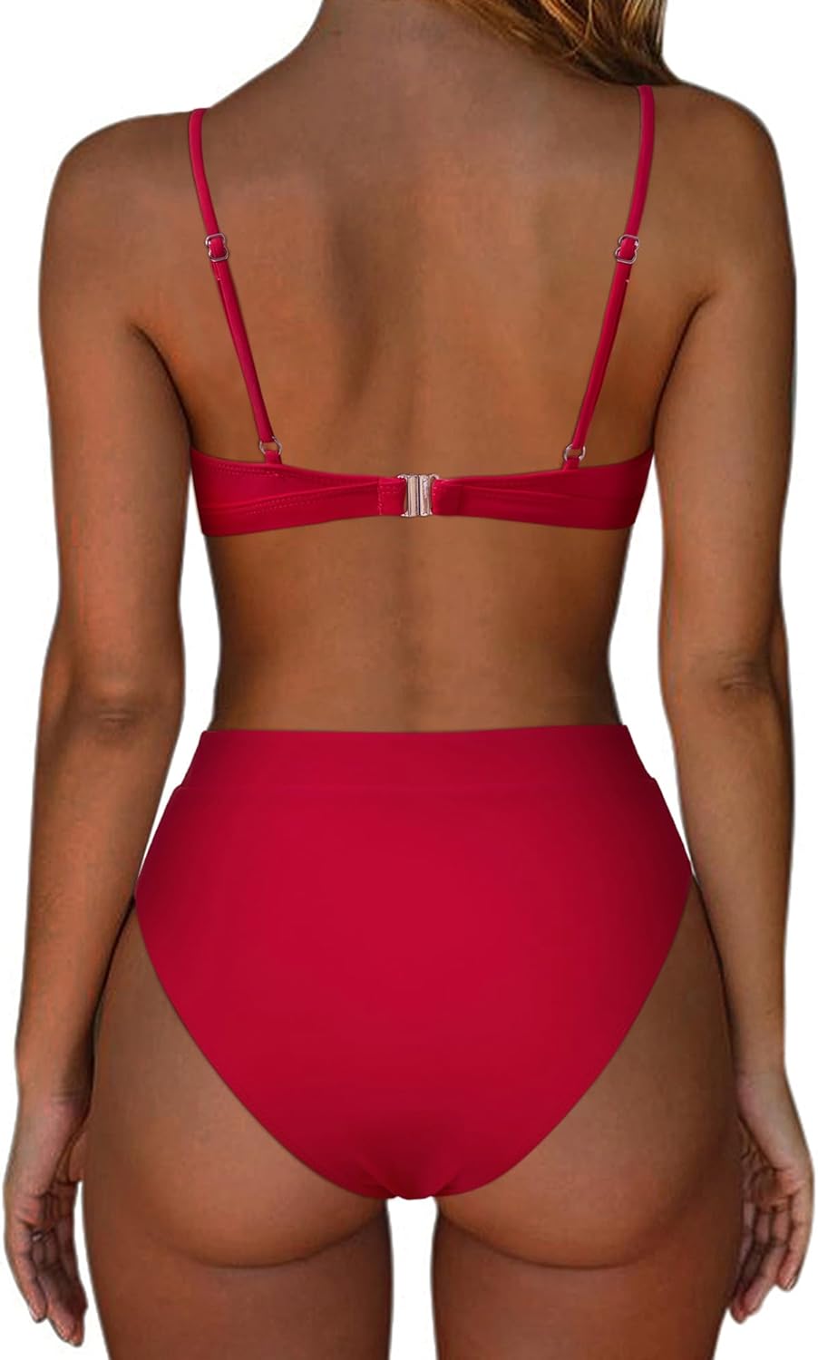 SUUKSESS Women High Waisted High Cut Bikini Set Sexy Triangle Two Piece Swimsuits - Image 2