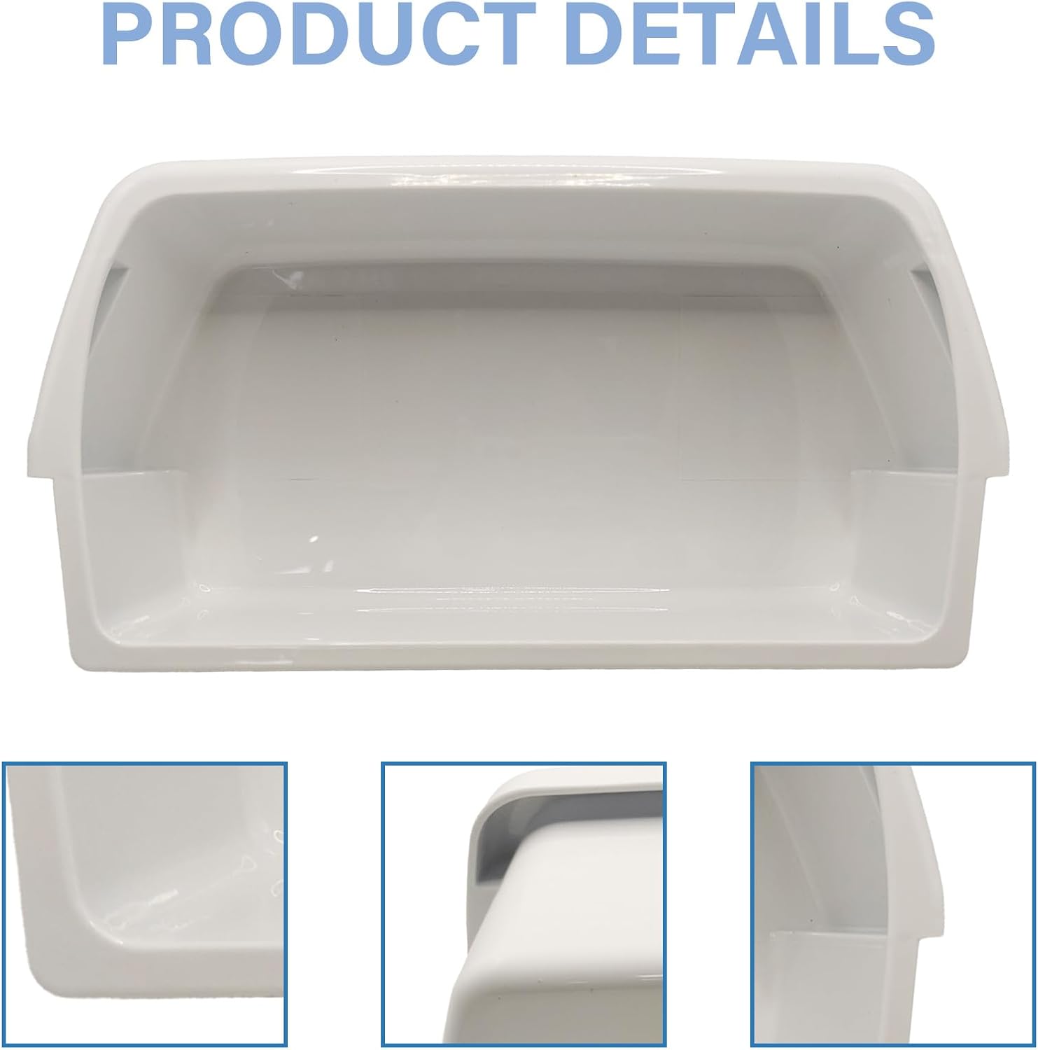 Upgraded WP2204812 2204812 Refrigerator Door Shelf Bin Replacement Compatible with Whirlpool Kenmore Refrigerator, Replace WRT311FZBM00 AP6006531 PS11739606(2 Pack）
